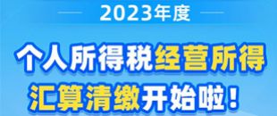 圖說(shuō)| 2023年度個(gè)人所得稅經(jīng)營(yíng)所得匯算清繳開(kāi)始啦！
